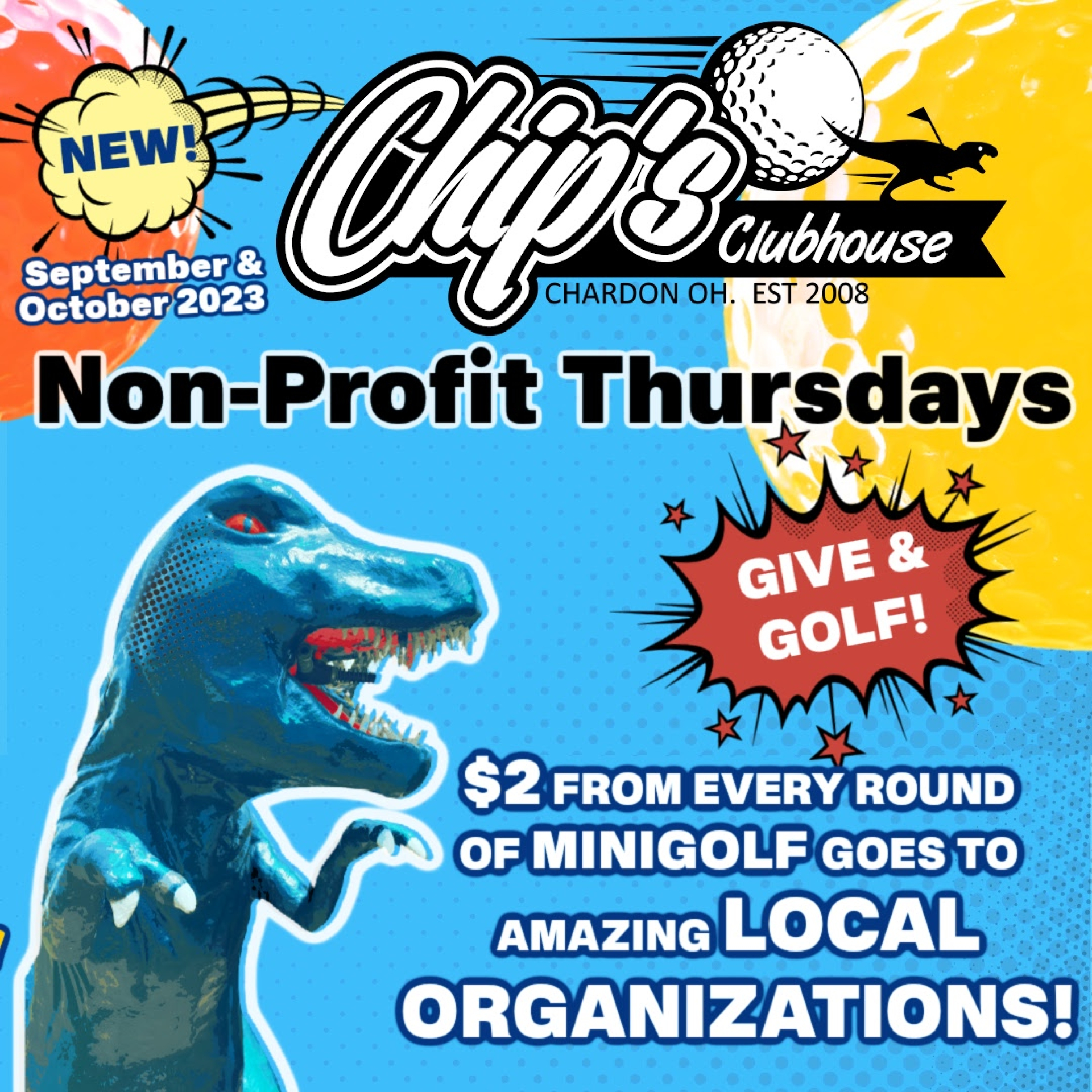 Give &amp;amp; Golf: Thursdays in September and October